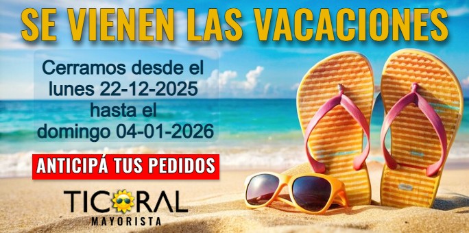 CERRAMOS POR VACACIONES